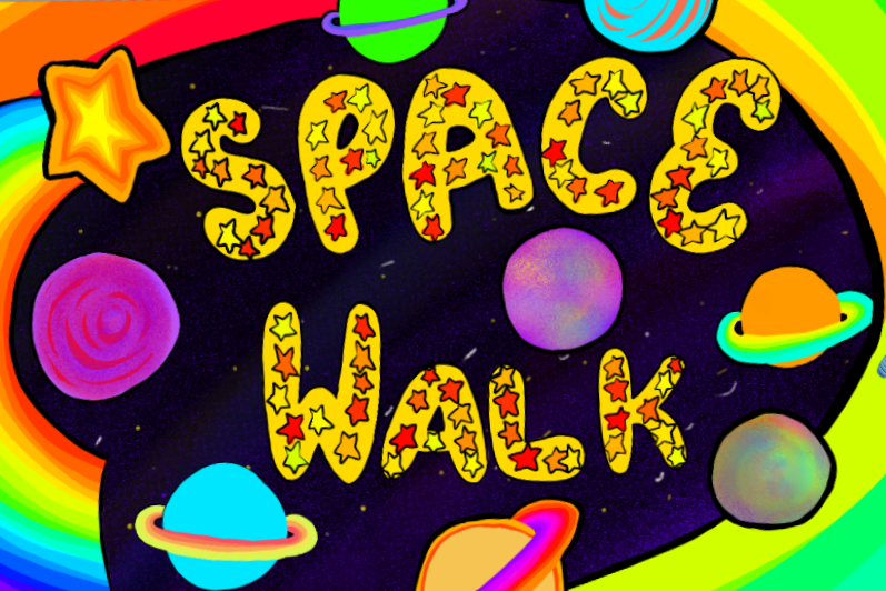 Space Walk game concept art